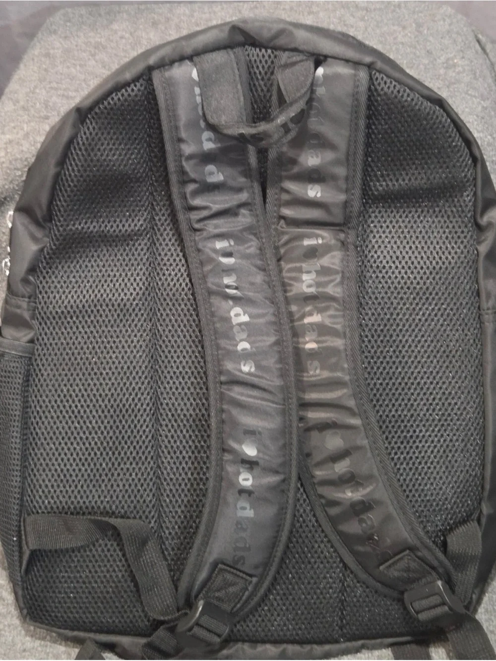 Black Graphic 'I ♥ Hot Dads' Nylon Backpack